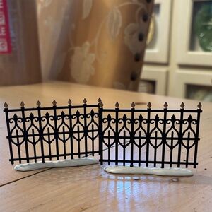 Department 56 Black Iron Fence Pieces